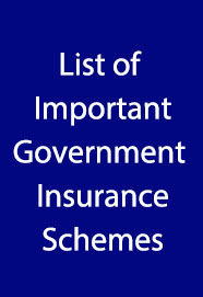 List of Government Insurance Schemes