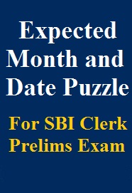 expected-month-and-date-puzzle-for-sbi-clerk-prelims-exam