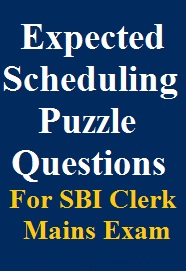 expected-scheduling-puzzle-questions-for-sbi-clerk-mains-exam