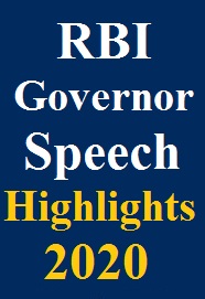 rbi-governor-speech-highlights-2020