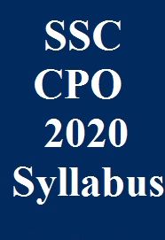 ssc-cpo-2020-syllabus-and-exam-pattern