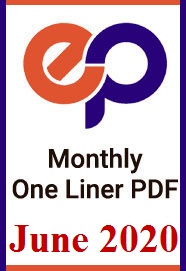 monthly-one-liner-current-affairs-pdf-june-2020