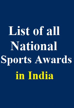 List Of National Sports Awards 2021 In India